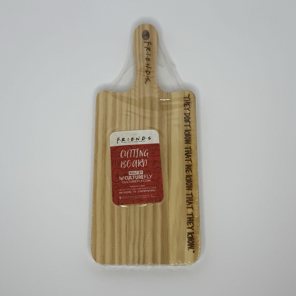 Friends TV Show Wooden Cutting Board 12" Culturefly Brand New Sealed